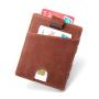 Stylish Leather Magic Flip NFC Protection Slim Magic Wallet with Pull Tab Card Holders