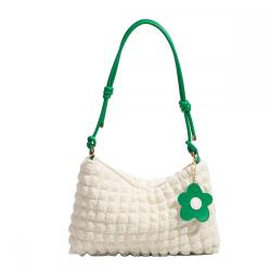 Wholesale New Style Bohemian Leather Tote Bags for Women Portable with Floral Decoration and Thread Pattern Low MOQ