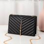 New Fashion Chain Women Bag Custom Pure Color Pu Small Square Bag Tassel Diamond Lattice Crossbody Mobile Phone Bag