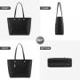LOVEVOOK Quality Custom logo Stylish Office laptop Bag with Clutch Purses and Handbags Waterproof Woven Leather bag for Women