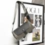 2022 Fashion Men's Designer Bag Large Capacity PU Leather Retro Cylinder Shoulder Purse Combine Colors Flap Zipper Messenger
