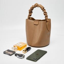New Arrivals Melting True Best Leather Bags Elegant Brown Color Square Tote Bucket Hand Bags Women