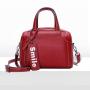 Hot Selling Cheap Metal Zipper Women Bags Cowhide Largest Handbag