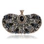 Women Hand Bags Crossbody Designer Luxury Purses Elegant Dinner Bag Wholesale Black Beaded Rhinestone Clutch Evening Bags