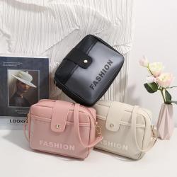 Camera bag 2024 ladies pu leather mobile phone bag wholesale fashion women's candy color crossbody bag