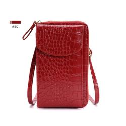 HR190 New Trend Mobile Phone Card Holder Bag Pu Fashionable Birthday Gift Wallet Multifunctional Women'S Long Crossbody Wallet