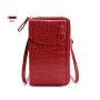 HR190 New Trend Mobile Phone Card Holder Bag Pu Fashionable Birthday Gift Wallet Multifunctional Women'S Long Crossbody Wallet