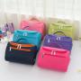 Wholesale Travel Waterproof Hang Cosmetic Toiletry Bag Large Capacity Polyester Hanging Makeup Cosmetic Bag