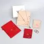 Luxury Custom Logo Microfiber Envelope Jewelry Packaging Bag Necklace Earring Flap Envelope Microfiber Bag