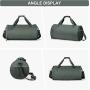 New Large Capacity Travel Gym Bag Waterproof Luggage Sports Bag With Shoe Compartment