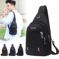 External Headphone Shoulder Crossbody Bag Multifunction Travel Shopping Sling Chest Bag Waterproof Fanny Pack