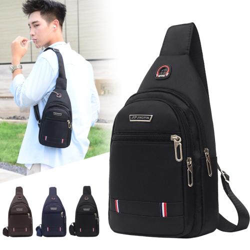 External Headphone Shoulder Crossbody Bag Multifunction Travel Shopping Sling Chest Bag Waterproof Fanny Pack
