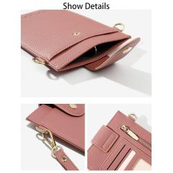 ZF070 Female Crossbody Mobile Phone Bag New Fashion Wallet Mini Niche Thin PU Leather Shoulder Bag