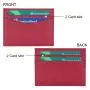 Customize Credit Card Holder Wallet RFID Blocking Leather Ultra Slim Wallet Thin Minimalist Card Case Protector Front Pocket