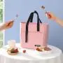 Fashion Portable Multi-color Oxford Fabric EVA Food Zipper Storage Lunch Bag Thermal Travel Picnic Cooler Bag