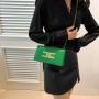 Premium small square bag fashionable foreign crocodile grain ladies shoulder bag crossbody bag