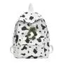 ZR187 2023 Korean Version Of Harajuku Sen Series Girls' Nylon Backpack Versatile Ins Super Fire Cow Pattern Backpack
