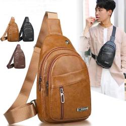 ZR634 Hot Selling Chest Bag PU Unisex New Outdoor Shoulder Bag Sport Travel Waterproof High Quality Crossbody Waist Bag Business