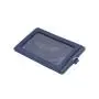 Wholesale staff id name badge card holder lanyard available saffiano pattern pu id working card holder
