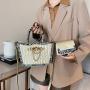 A Set Of Two Snake Pattern Women Luxury Bags Large Capacity Designer Handbag Wholesale Famous Brands Luxury Bolsas Para Mujer