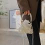 Women's new fashionable pearl bow single shoulder crossbody bag