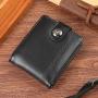 Horizontal wallet for men, PU business style, fashionable, multi-card slot, large capacity, multi-functional card holder