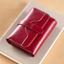 Short Women's Wallet Female Purses Vintage Card Holder Red Wallets Genuine Leather Clutch Money Bag Pu Leather Wallet carteras para mujer