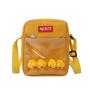 wholesale cheap mini canvas phone messenger bag with clear window custom transparent PVC ita bag