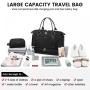 LOVEVOOK 2023 hot sale 2pcs Tote Weekender Bag Swim Gym USB Bag for Travel Sports Duffel bags with shoe compartment unisex