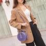 Classic Designer Unique Small Round Shape Leather Snake Women'S Crossbody Shoulder Bags Women Purses Handbags Ladies Luxury