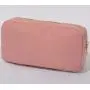 Wholesale Personalised Fabric Letter Patches Nylon Zipper Travel Toiletry Cosmetic Bags Nylon Makeup Pouch