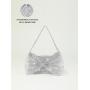 New water diamond inlaid bow design for a niche handheld evening bag sac main femm sac