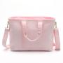 Stock Baby Pink Lilac Yellow Lilac Rainbow Fur Big Capacity Handbag Shoulder Bag Lightweight For Women Purse Terry Tote Bag