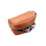 Hot selling makeup bag logo custom cosmetic PU leather toiletry bag for women