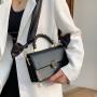 Street Fashion Women Scarves Handbags China Wholesale PU Lady Bags Girl Pure Color Zipper & Hasp Square Handbag