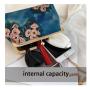 ZWY337 Vintage Fashion Printed Ladies Evening Bag Classic Elegant Mother Gift Handbag New Banquet Party Shoulder Crossbody Bag
