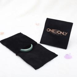 Flexography Custom Logo Printed Velvet Makeup Bag Suede Packaging Sleeve Velvet Envelope Pouch