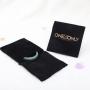 Flexography Custom Logo Printed Velvet Makeup Bag Suede Packaging Sleeve Velvet Envelope Pouch