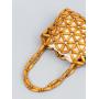 Special Small Women Handbags Wooden Bead Purse Ladies Casual Shoulder Crossbody Handbags Bucket Clutch Bag Wholesale
