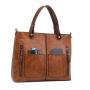 KBW735  New Fashion Women Handbags PU Leather Ladies One Shoulder Crossbody Tote Bag Female Retro Pendant Versatile Mum Bag