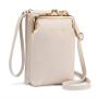 LOVEVOOK Custom Fashion PU Cell Phone Shoulder Sling Casual Crossbody Bag waterproof cash card holder screen phone purses bag