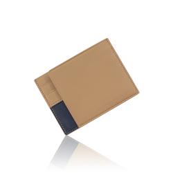 Custom logo leather card holder wallet rfid blocking leather ultra slim credit card holder