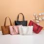 Fashion shoulder bags for women embroidery tote bag 2024 ladies handbag pu leather women's wholesale large capacity shopping bag