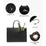 LOVEVOOK high quality pu leather fashion women canvas tote shoulder bag office teacher nurse large capacity handbag and purses