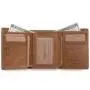 OEM193 Genuine Cow Leather Men Wallets ID & Credit Card Holders Note Compartment Short Wallets Vintage Purses For Male