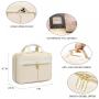 LOVEVOOK Wholesale Custom Personalized Quilted Zipper Makeup Bag Portable Large Capacity Wash Cosmetic Bags Travel Makeup Box