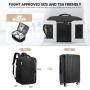 LOVEVOOK 40l quilted carry on flight approved expandable travel backpack for women men laptop business travel backpack bags