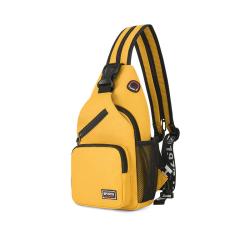 Wholesale Waterproof Large Capacity Travel Backpack With Earphone Hole USB Charging Chest Bags Ladies Crossbody Hand Bag