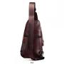 Good Quality Outdoor Man Genuine Leather Crossbody Shoulder Bags Leisure Multi functional Men's Chest Bag