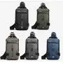 HR065 Men's New With USB Charge Nylon Chest Bag Fashion Casual Shoulder Crossbody Bag Waterproof Space Cloth Outdoor Backpack